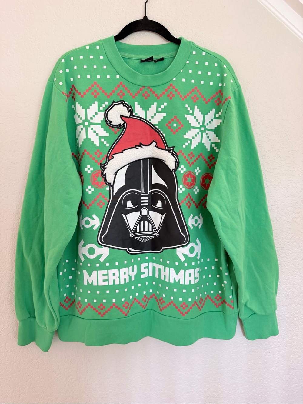 Star Wars Darth Vader "Merry Sithmas" Ugly Christmas Sweatshirt - Green XL